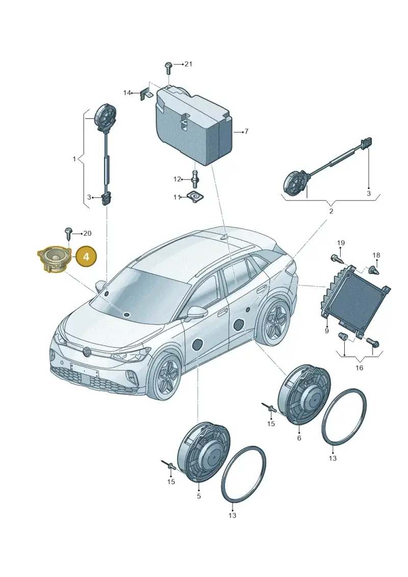 11A035415 — Volkswagen ID.4 Pro (2020-2023) diagram 11a035035, position 4