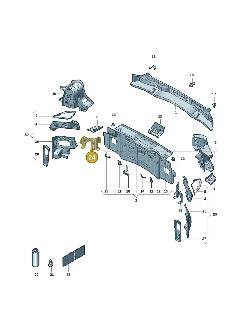 11A804750 — Volkswagen ID.4 Pro (2020-2023) diagram 11a813000, position 24