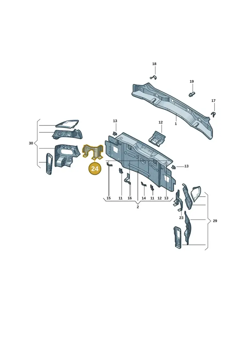 11A804750 — Volkswagen ID.4 X (2020-) diagram 11d813000, position 24