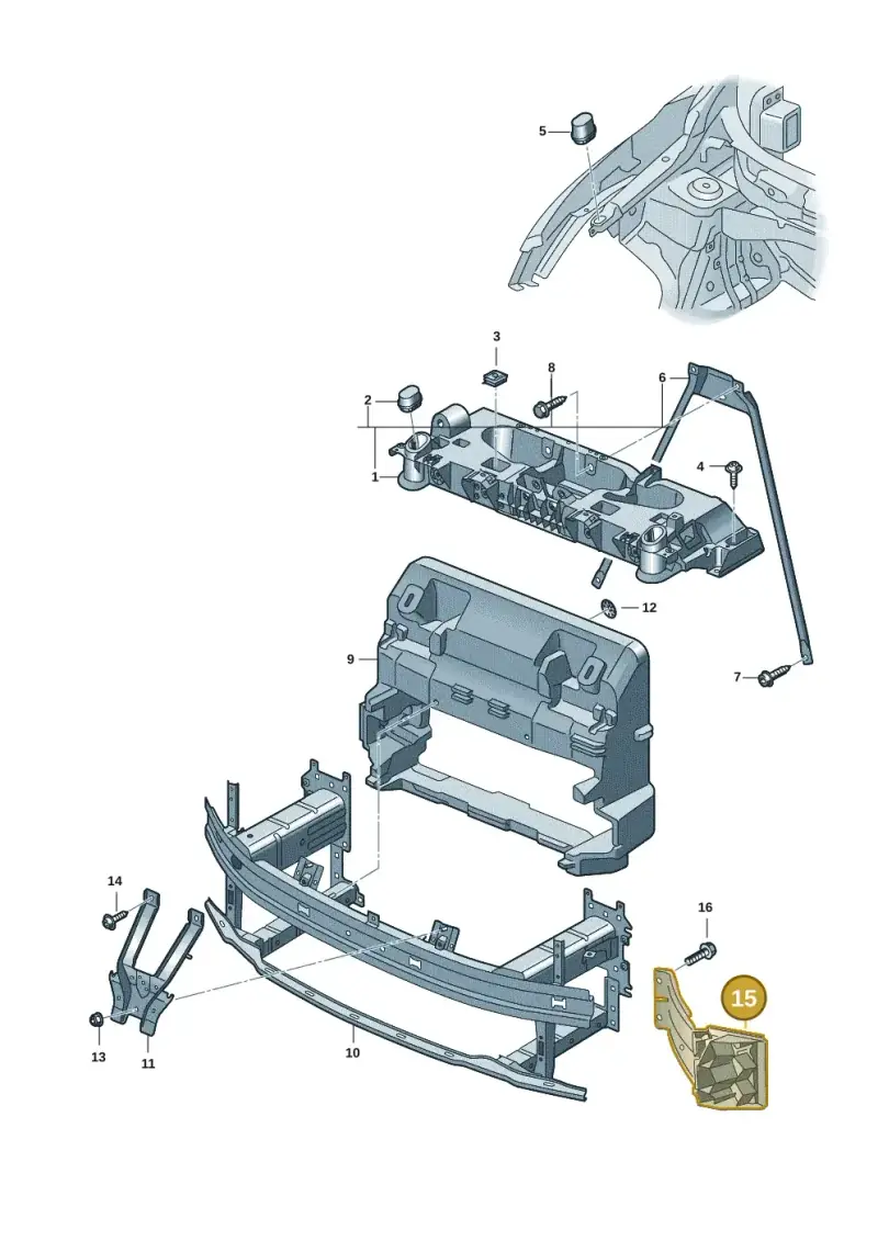 11A806909 — Volkswagen ID.4 Pro (2020-2023) diagram 11a805000, position 15