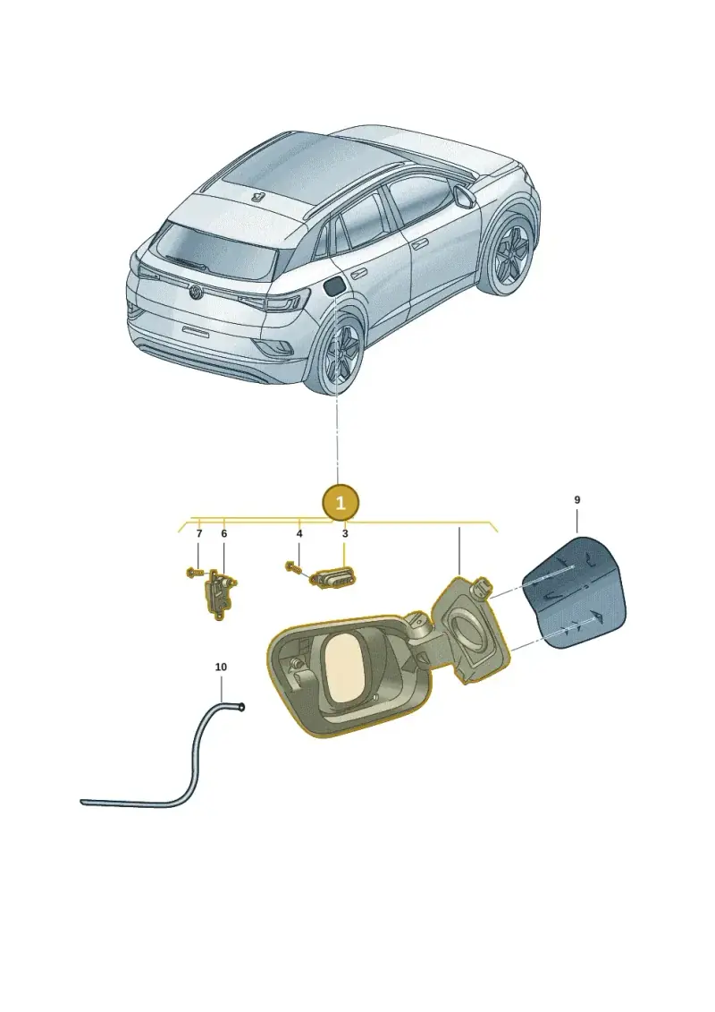 11A809857F — Volkswagen ID.4 Pro (2020-2023) diagram 11a809000, position 1