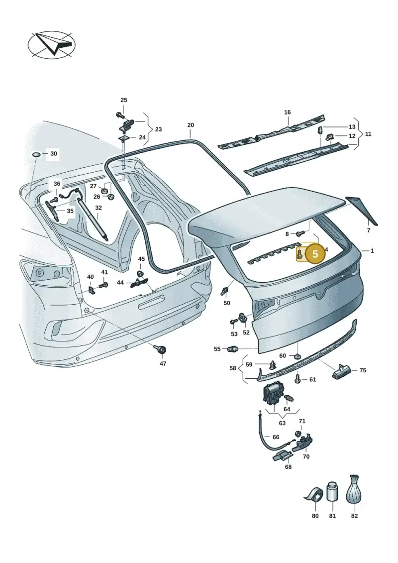11A827717 — Volkswagen ID.4 Pro (2020-2023) diagram 11a827000, position 5
