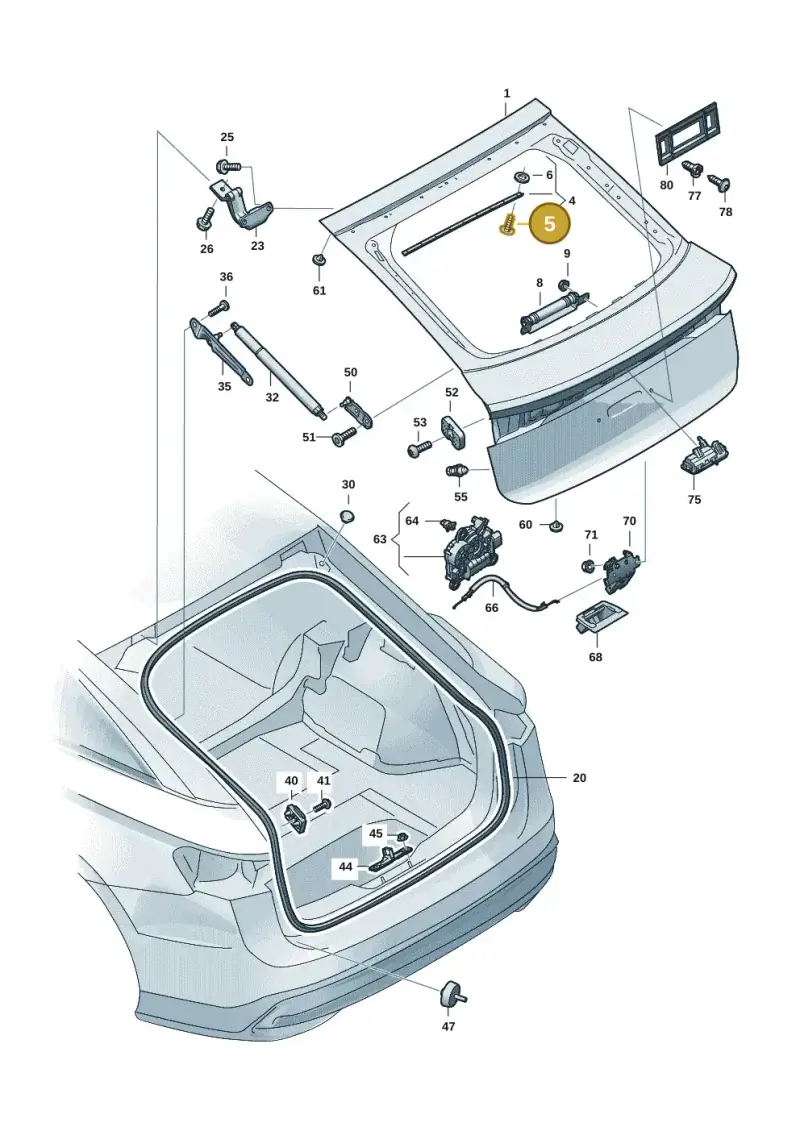 11A827717 — Volkswagen ID.7 Limousine Pro (2023-) diagram 14b827000, position 5