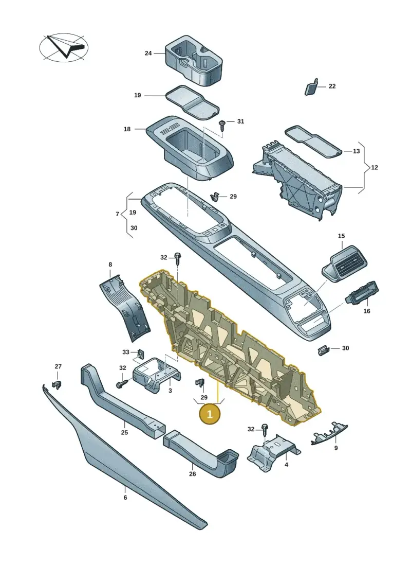 11A863241A — Volkswagen ID.4 Pro (2020-2023) diagram 11a863050, position 1