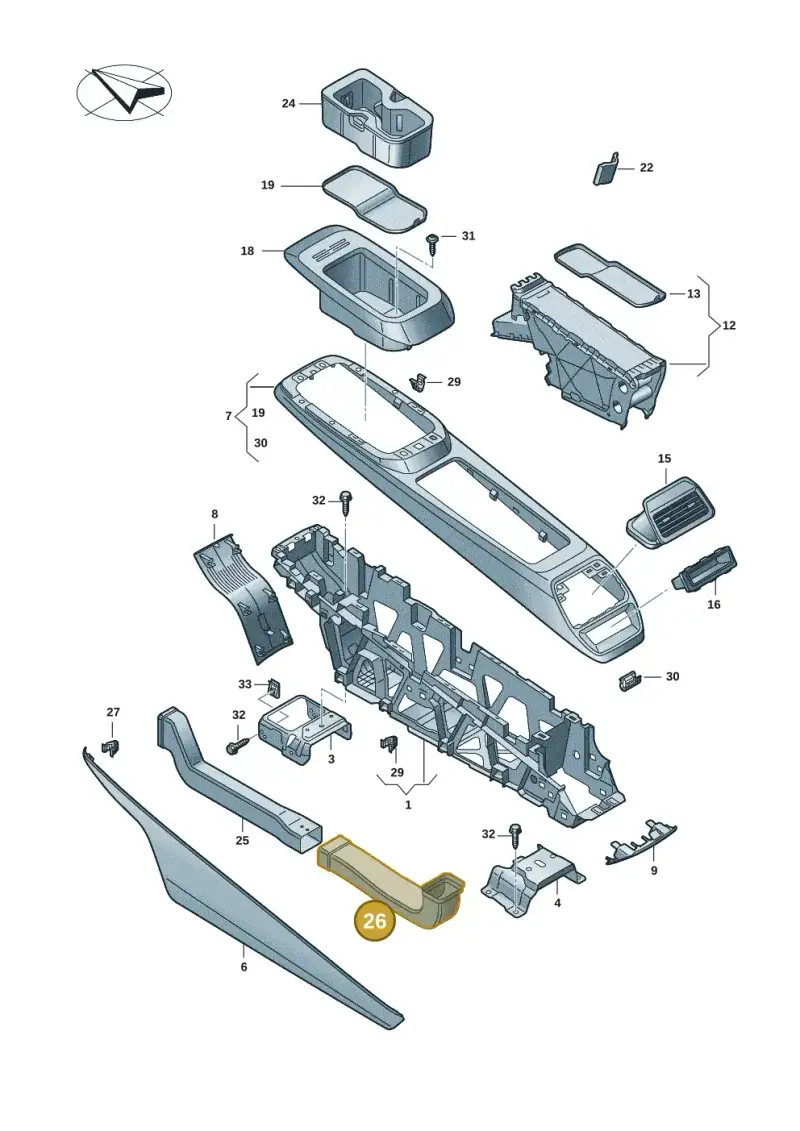 11A863250 — Volkswagen ID.4 Pro (2020-2023) diagram 11a863050, position 26