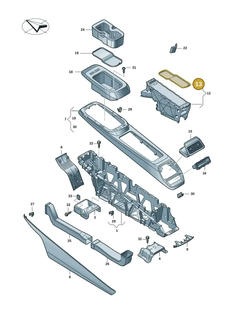 11A863417A — Volkswagen ID.4 Pro (2020-2023) diagram 11a863050, position 13