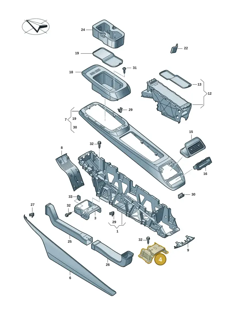 11A863525 — Volkswagen ID.4 Pro (2020-2023) diagram 11a863050, position 4
