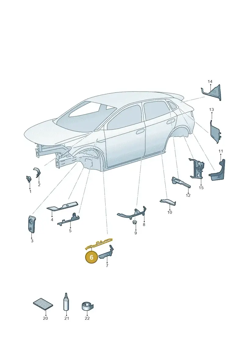 11A864561 — Volkswagen ID.4 Pro (2020-2023) diagram 11a864000, position 6