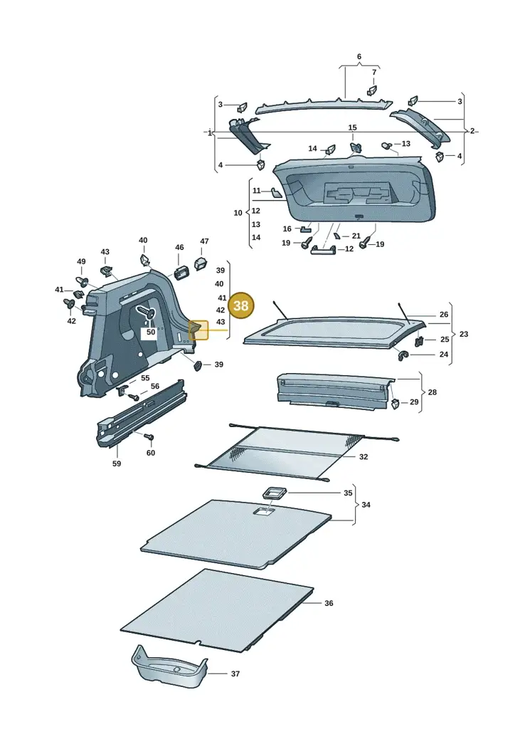 11A867427RCA9 — Volkswagen ID.4 Pro (2020-2023) diagram 11a867080, position 38
