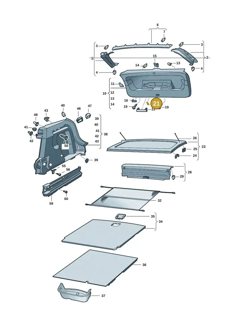 11A8674354PK — Volkswagen ID.4 Pro (2020-2023) diagram 11a867080, position 21