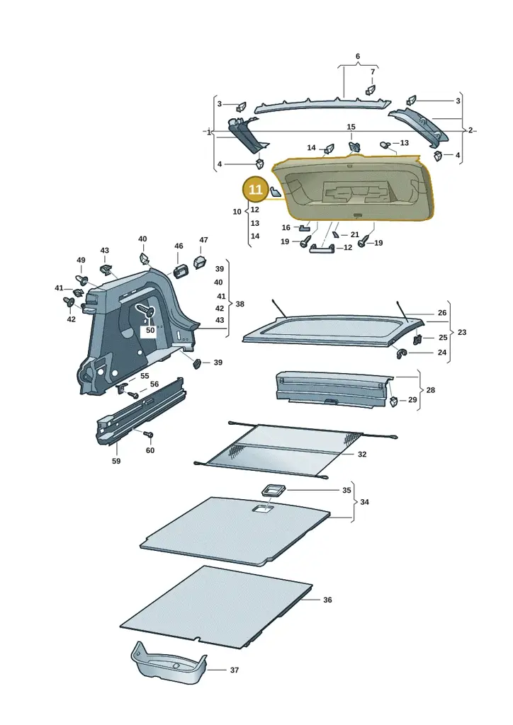 11A8676584PK — Volkswagen ID.4 Pro (2020-2023) diagram 11a867080, position 11