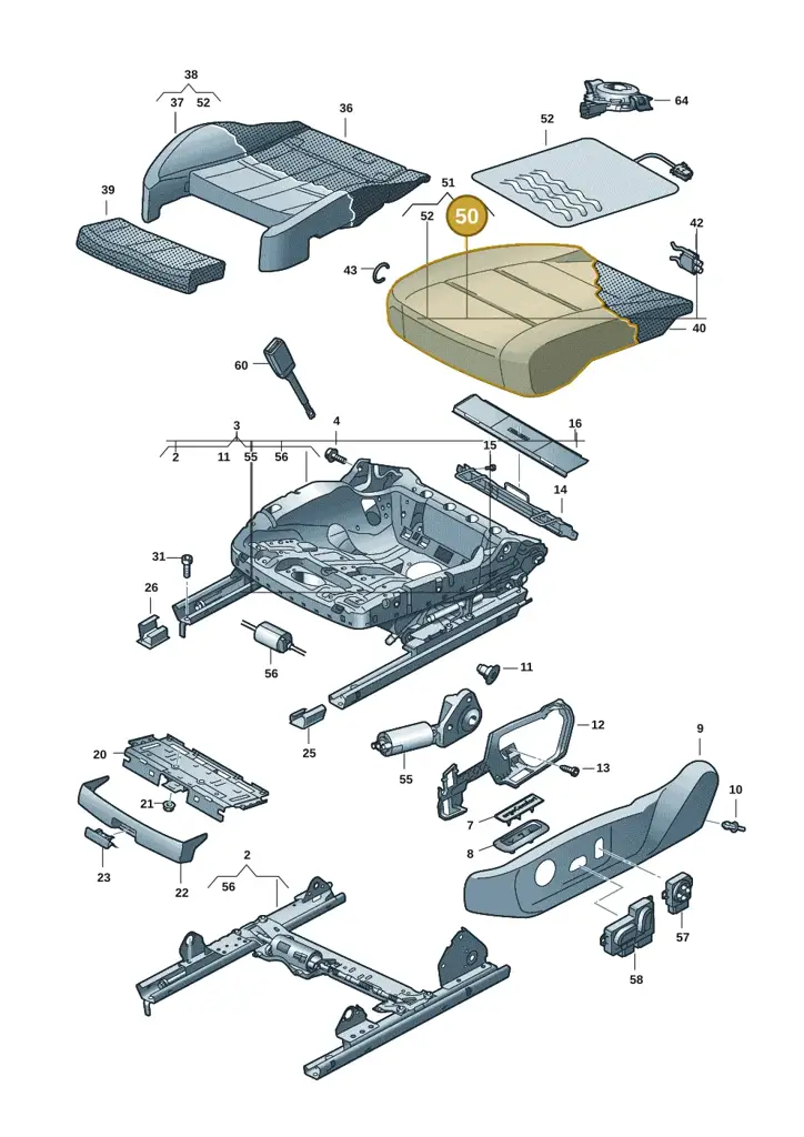 11A881405AEXDE — Volkswagen ID.4 Pro (2020-2023) diagram 10a881100, position 50