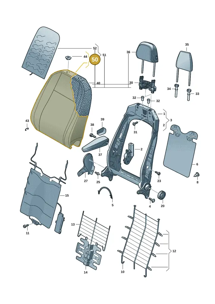 11A881806BSWYN — Volkswagen ID.4 Pro (2020-2023) diagram 11a881500, position 50