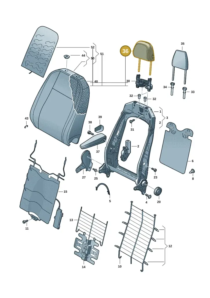 11A881901GWYQ — Volkswagen ID.4 Pro (2020-2023) diagram 11a881500, position 36