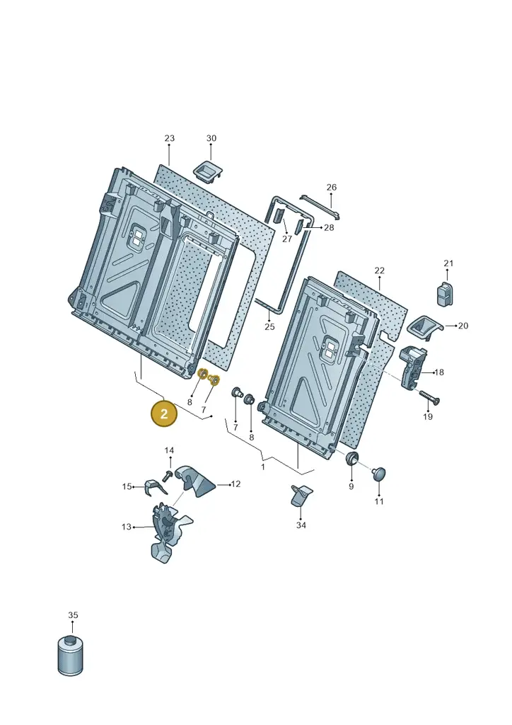 11A885502CCA9 — Volkswagen ID.4 Pro (2020-2023) diagram 813885700, position 2