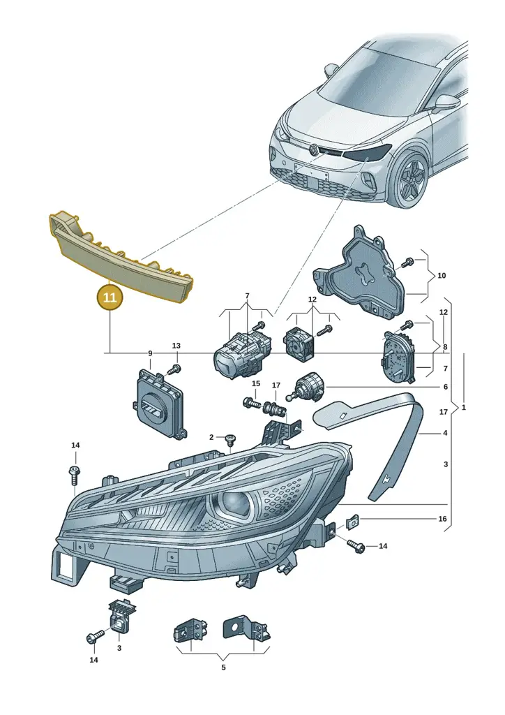 11A941654A — Volkswagen ID.4 Pro (2020-2023) diagram 11a941010, position 11