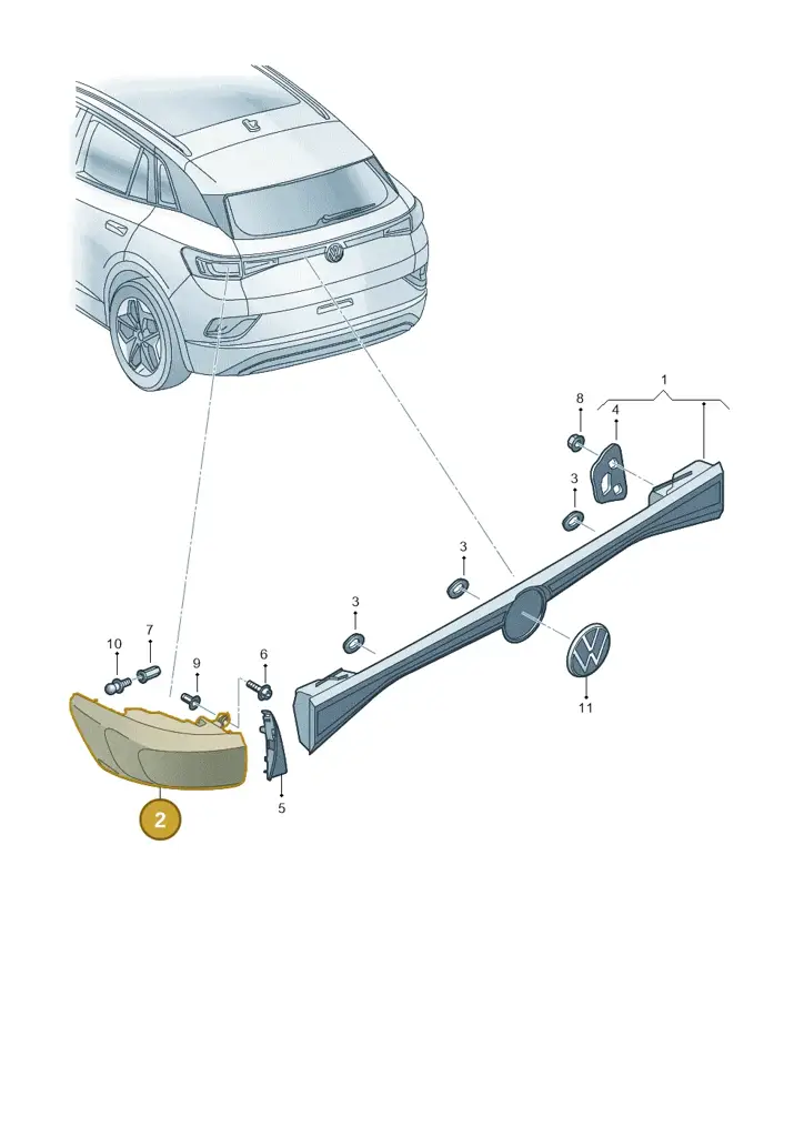 11A945096 — Volkswagen ID.4 Pro (2020-2023) diagram 11a945000, position 2