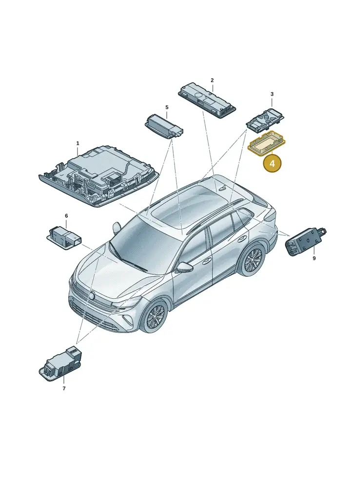 11A947133Y20 — Volkswagen Tiguan (2023-2025) diagram 57x947000, position 4