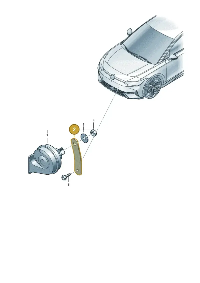 11A951107 — Volkswagen ID.7 Limousine Pro (2023-) diagram 14b951000, position 2