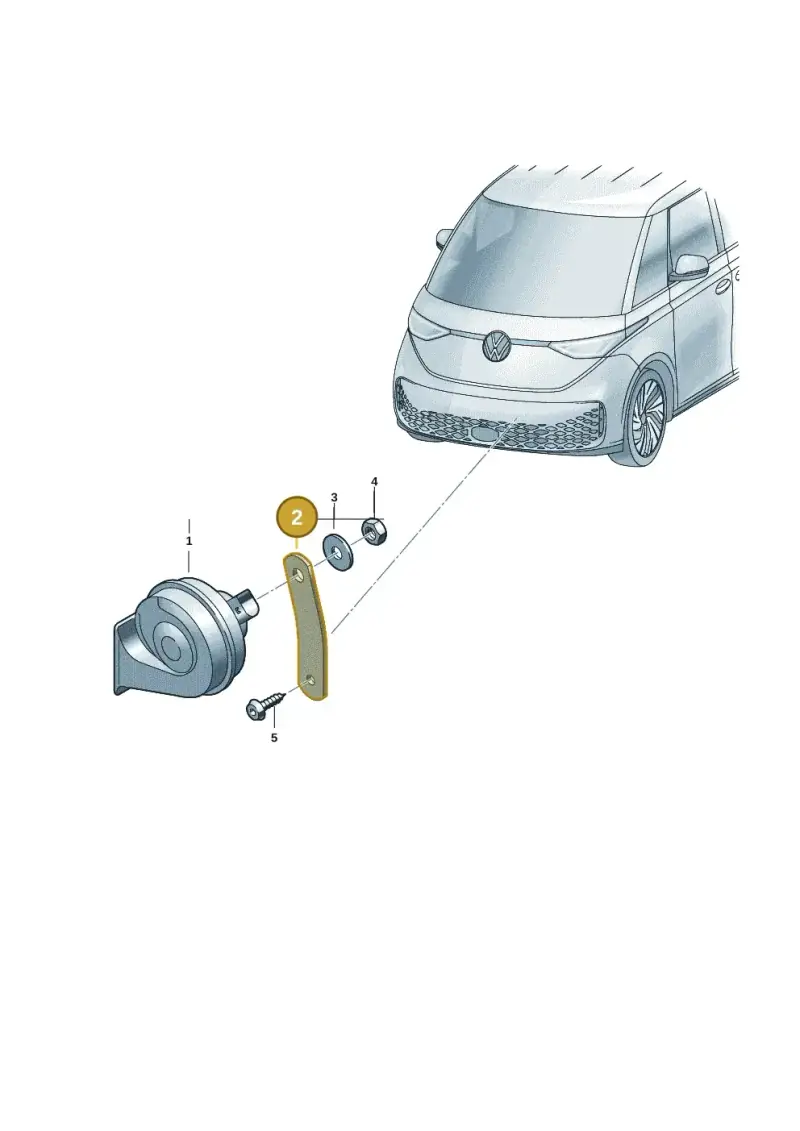 11A951107 — Volkswagen ID.Buzz (2022-) diagram 15a951000, position 2