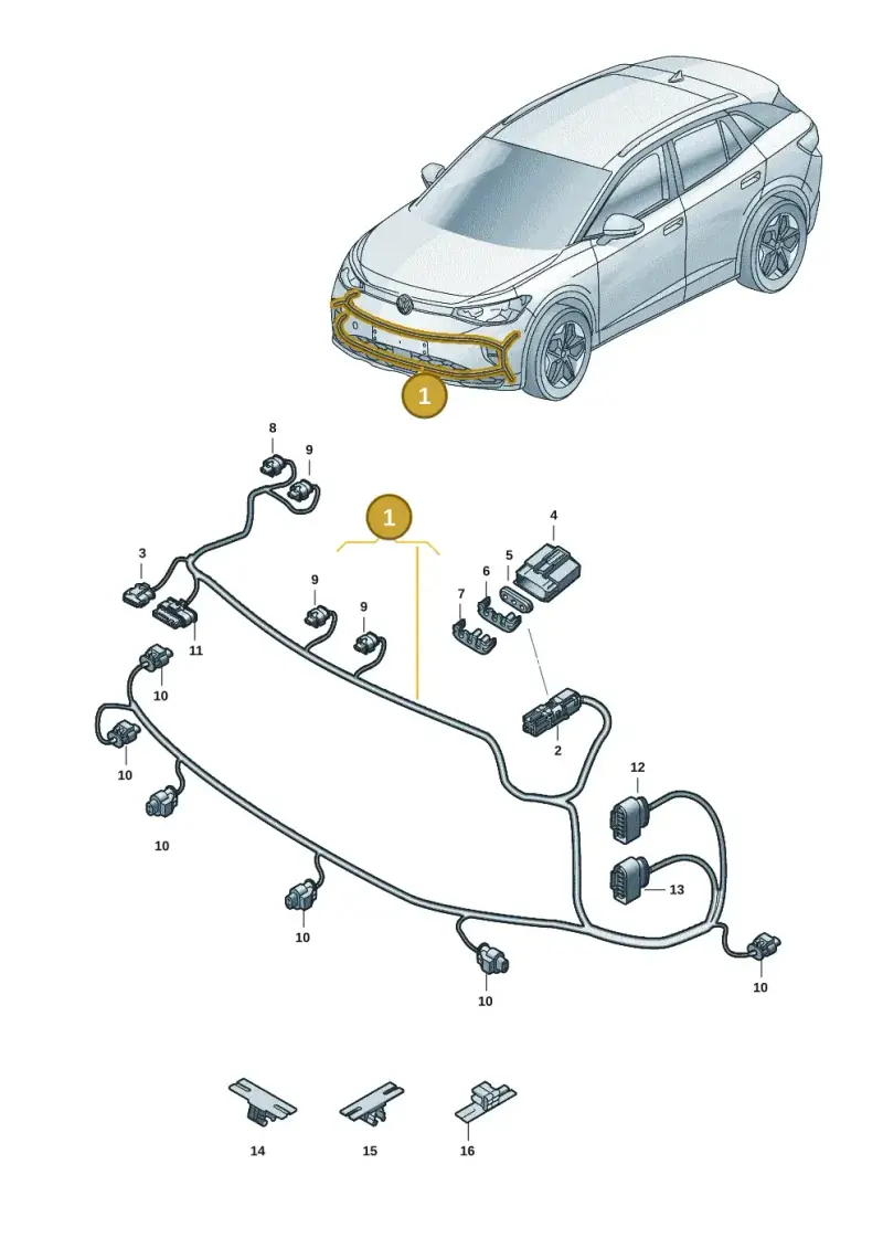 11A971095A — Volkswagen ID.4 (2020-2025) diagram 11a971000, position 1