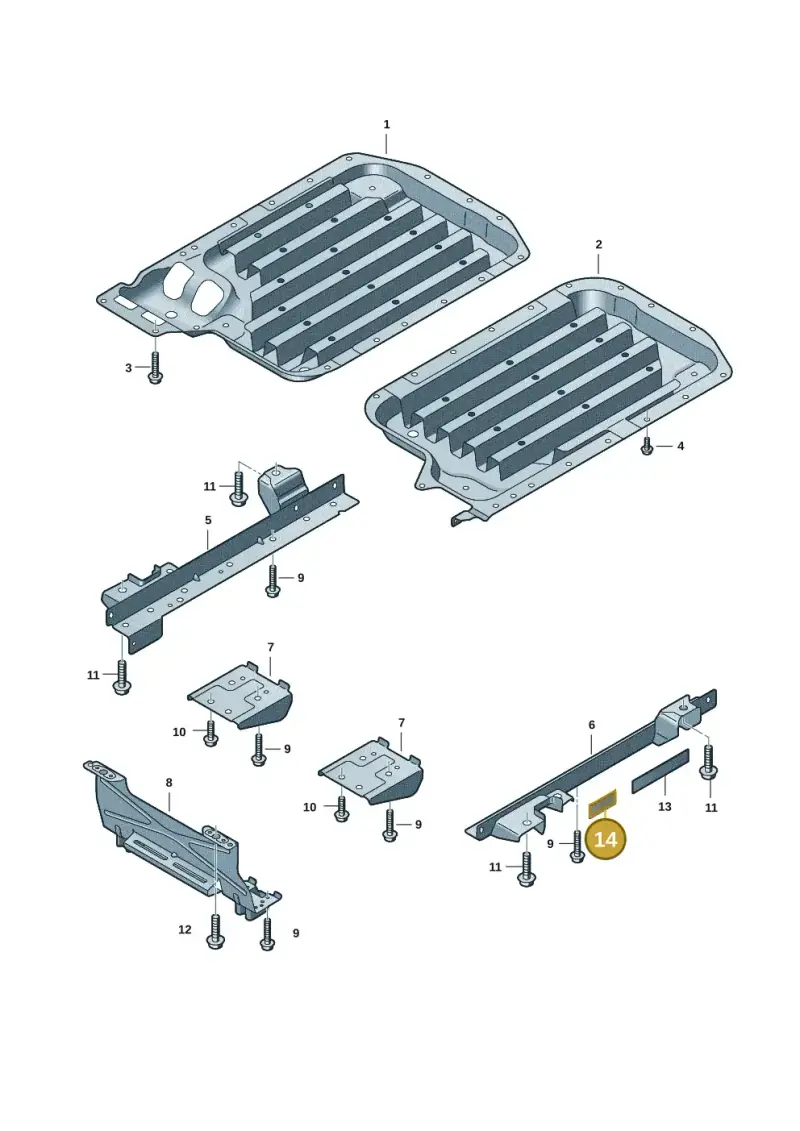 12E010001B — Volkswagen Passat estate (2023-) diagram 571915551, position 14