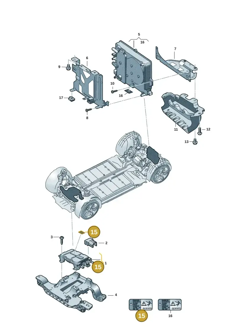 12E010001F — Volkswagen Aero saloon (2023-) diagram 10a907190, position 15