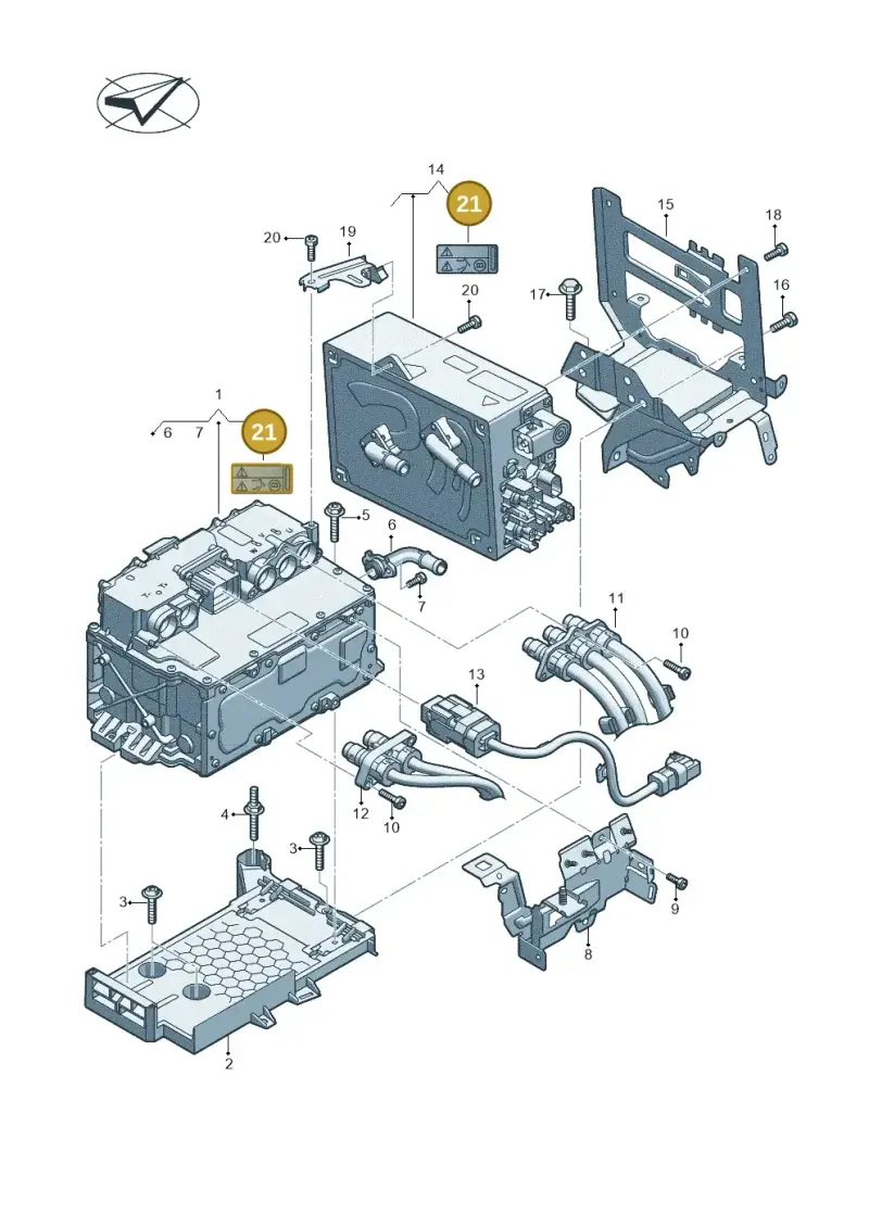 12E010001F — Volkswagen Passat estate (2023-) diagram 570907800, position 21