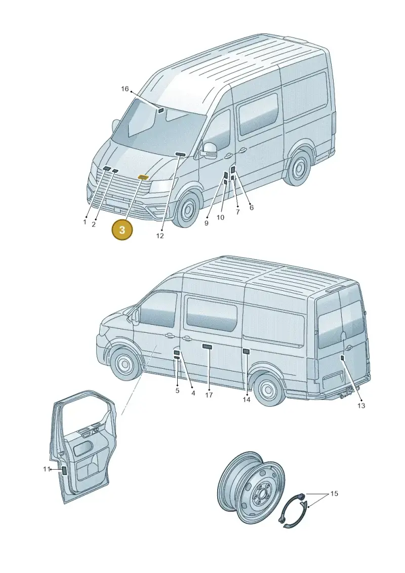 12E010002 — Volkswagen E-Crafter 35 (2018-2024) diagram 806010000, position 3