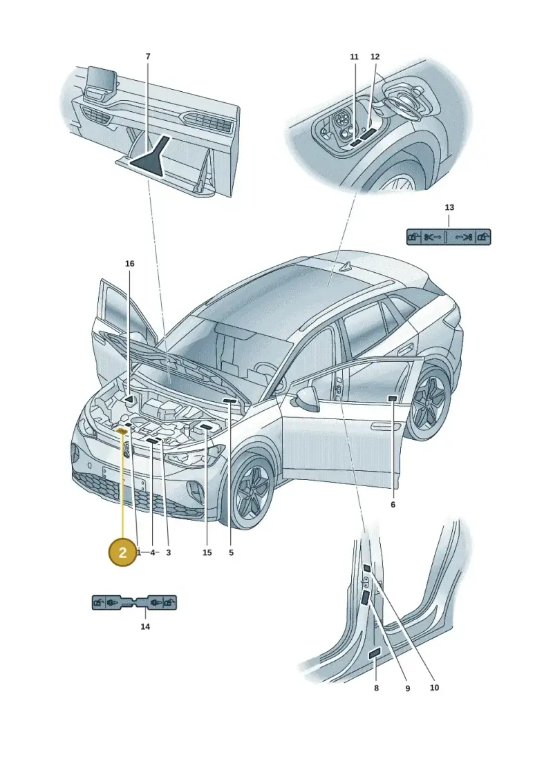 12E010002B — Volkswagen ID.4 Pro (2020-2023) diagram 11a010000, position 2