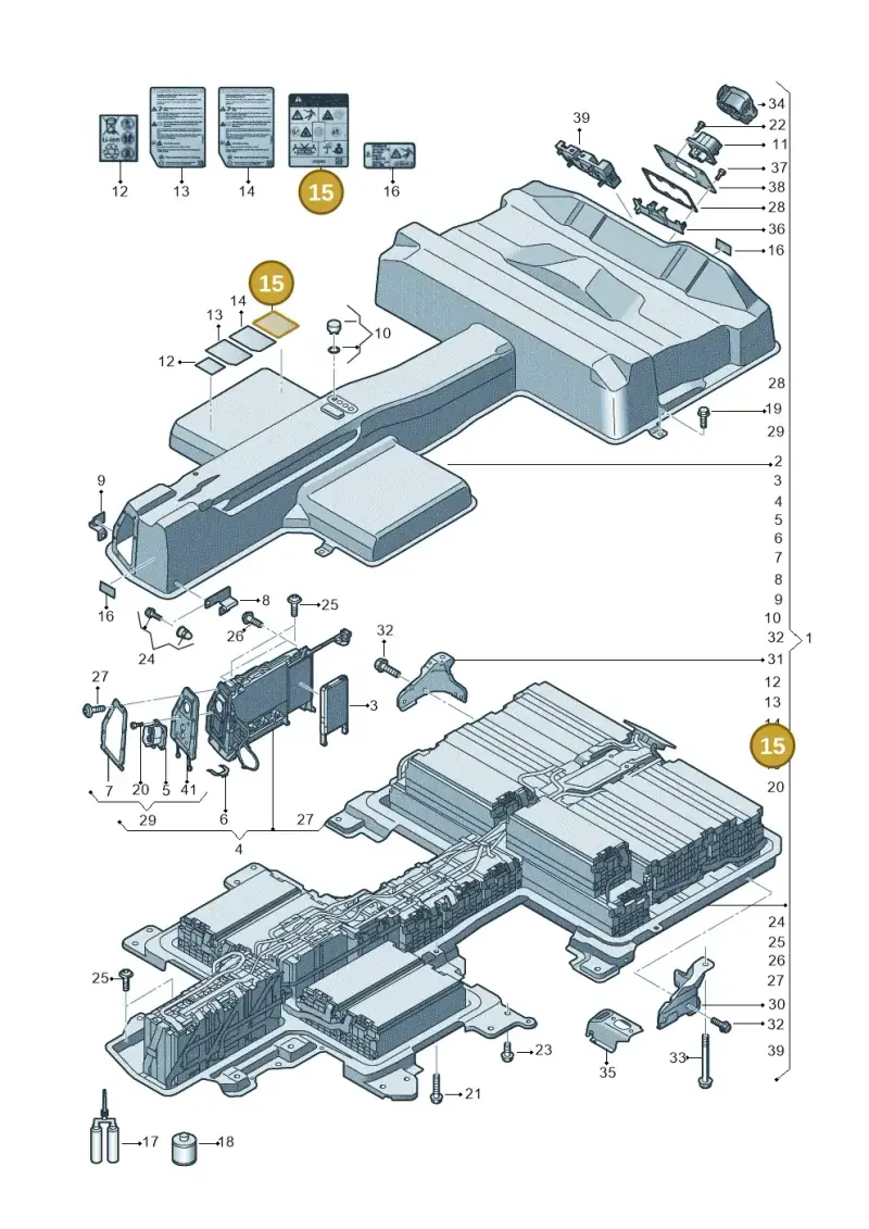 12E010006Q — Volkswagen E-Crafter 35 (2018-2024) diagram 774915500, position 15