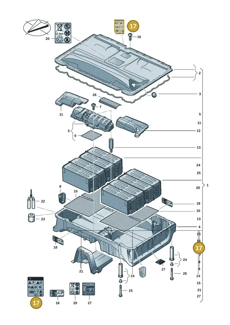 12E010006S — Volkswagen Multivan (2021-) diagram 7t0915550, position 17