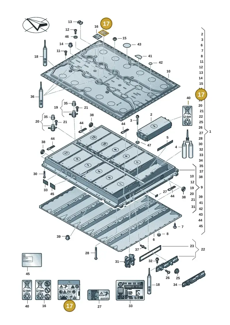 12E010006S — Volkswagen ID.7 Limousine Pro (2023-) diagram 082915053, position 17