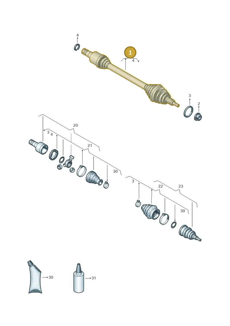 12E407761G — Volkswagen E-up! (2016-2023) diagram 892407200, position 1