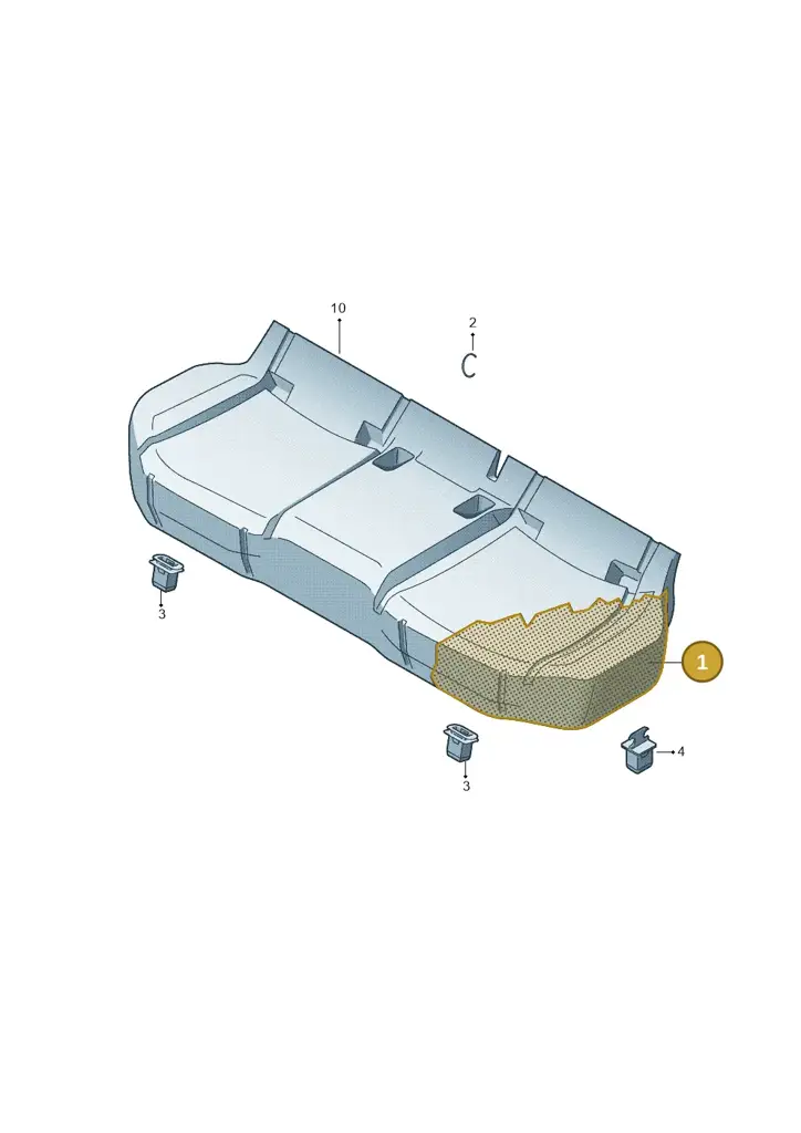 12E885319 — Volkswagen E-up! (2016-2023) diagram 723885200, position 1