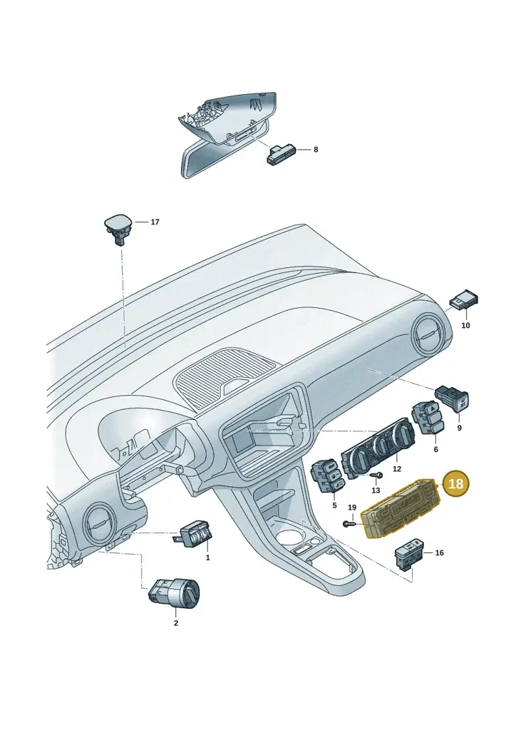 12E907044E — SEAT Mii Electric (2020-2021) diagram 12s941500, position 18