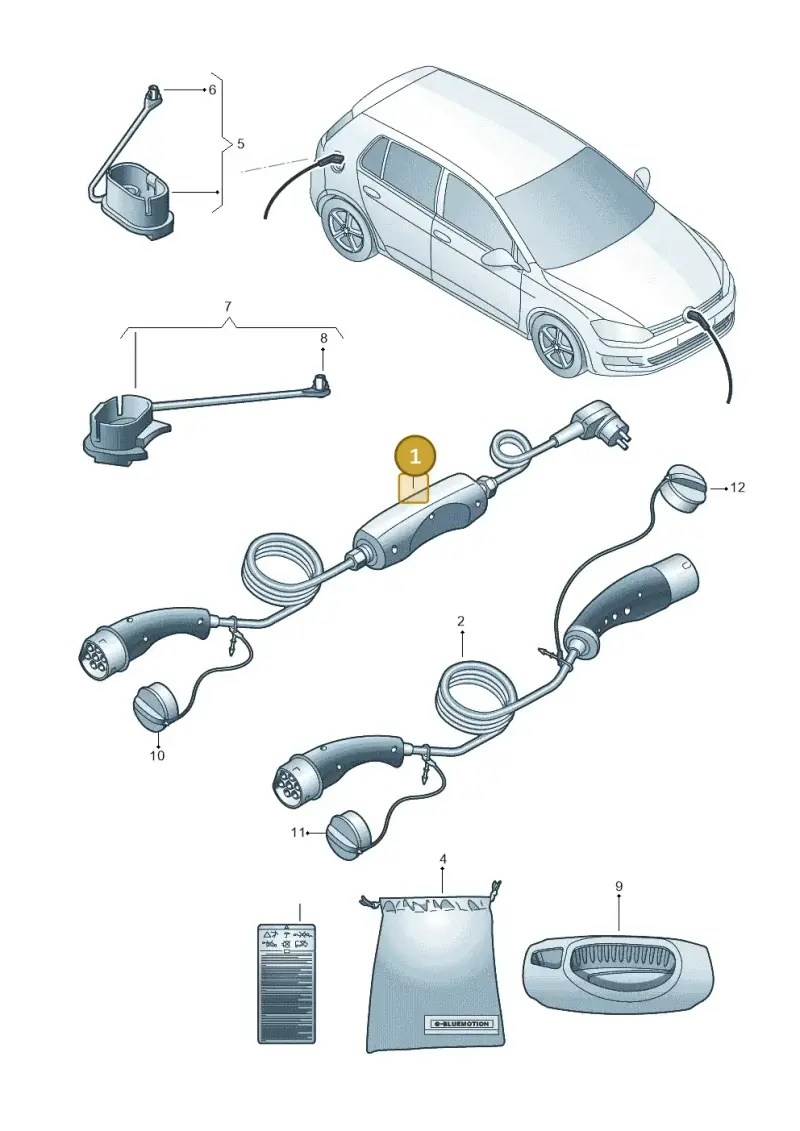 12E971675CF — Volkswagen E-Golf (2014-2021) diagram 774971200, position 1