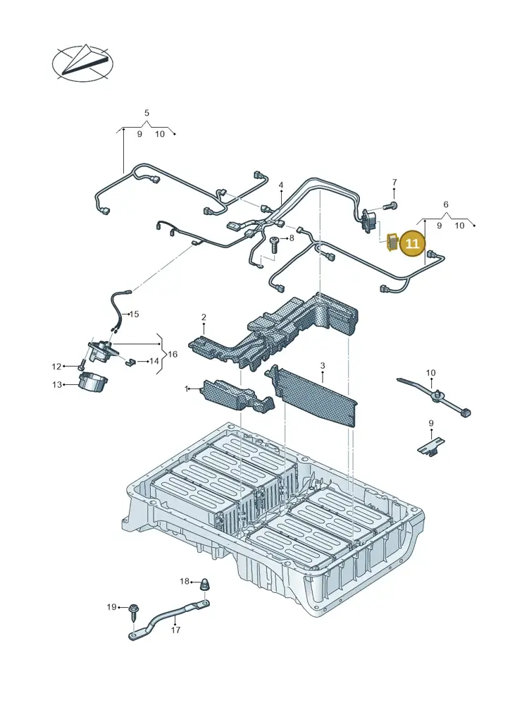 12E971883C — Volkswagen Multivan (2021-) diagram 793915850, position 11