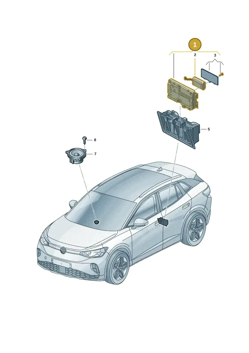 14A035284 — Volkswagen ID.4 Pro (2020-2023) diagram 11a035060, position 1