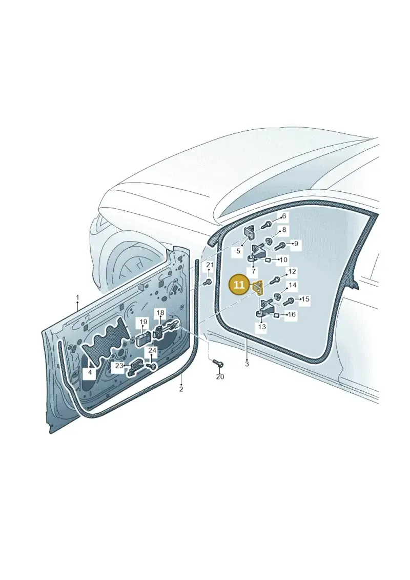 14A831402 — Volkswagen Arteon (2017-2023) diagram 828831000, position 11
