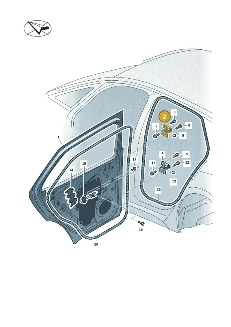 14A831402A — Volkswagen ID.4 Pro (2020-2023) diagram 11a833005, position 2