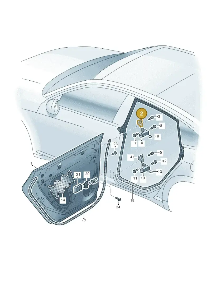 14A831402A — Volkswagen Arteon (2017-2023) diagram 828833000, position 2