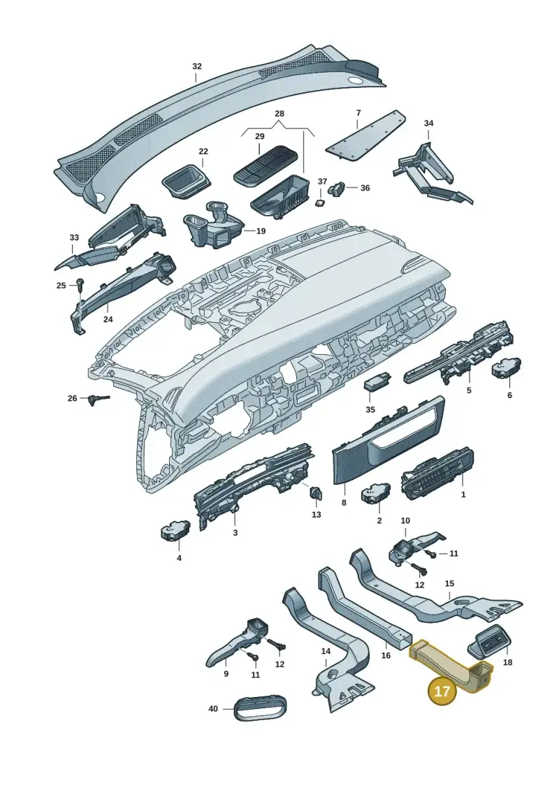 14A863250 — Volkswagen ID.7 Limousine Pro (2023-) diagram 14b819300, position 17