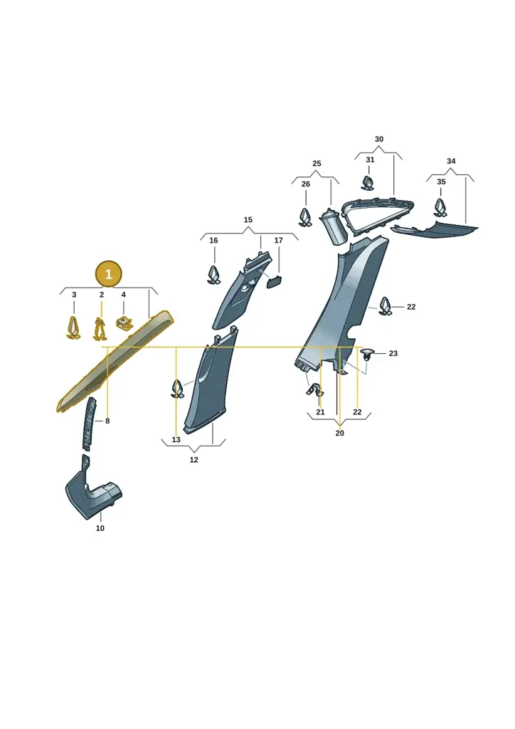 14A867233B6PS — Volkswagen ID.7 Limousine Pro (2023-) diagram 14b867700, position 1