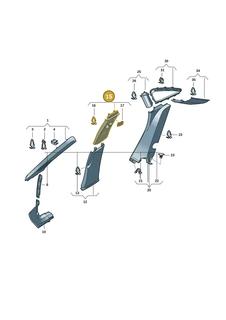 14A867244XCC — Volkswagen ID.7 Limousine Pro (2023-) diagram 14b867700, position 15