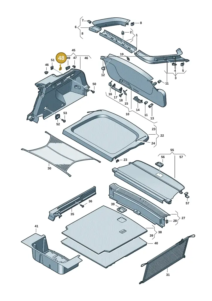 14A8674264PK — Volkswagen ID.7 Limousine Pro (2023-) diagram 14b867800, position 48