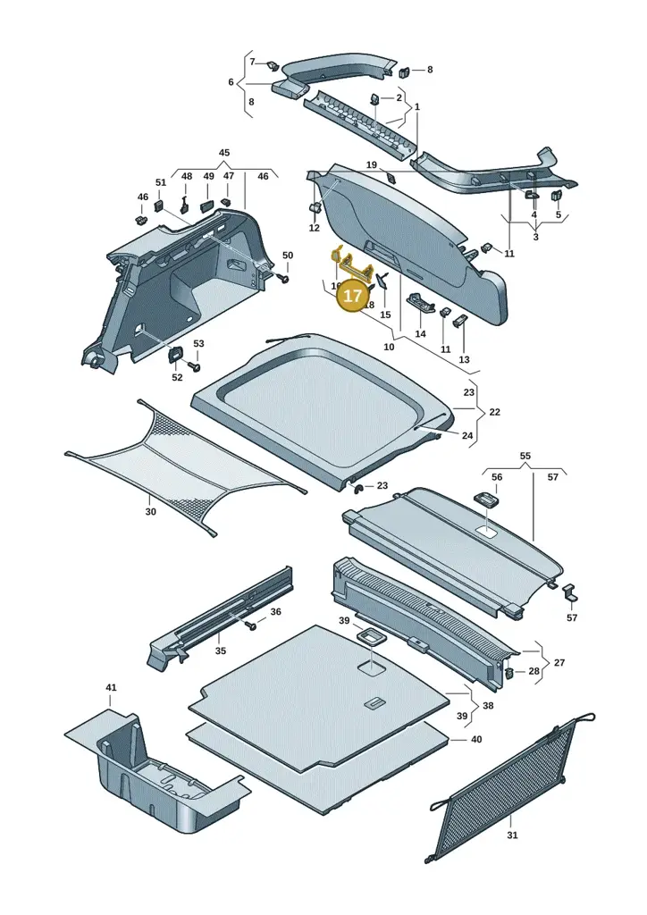 14A8676214PK — Volkswagen ID.7 Limousine Pro (2023-) diagram 14b867800, position 17