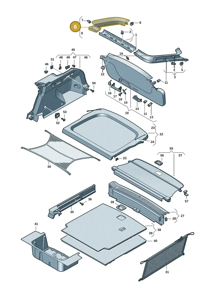 14A867704A4PK — Volkswagen ID.7 Limousine Pro (2023-) diagram 14b867800, position 6