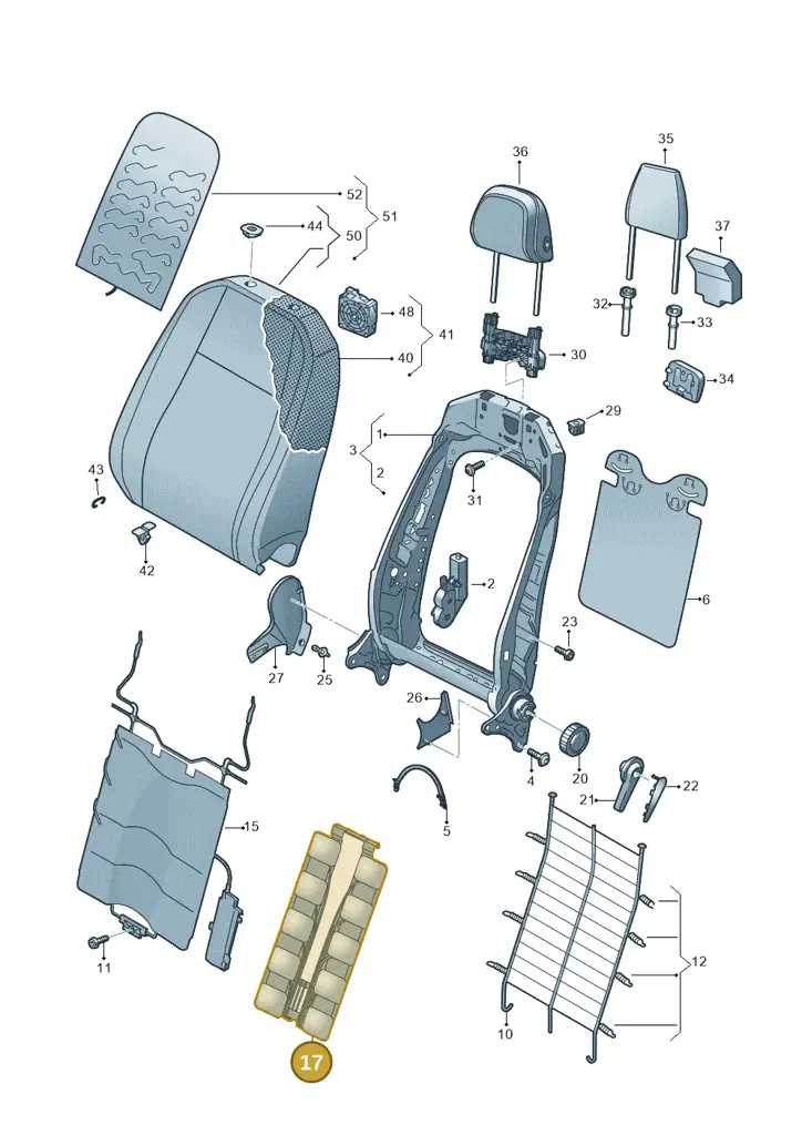 14A881065 — Skoda Kodiaq (2024-2024) diagram 570881200, position 17