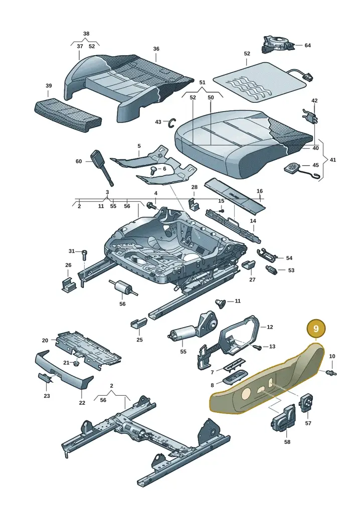 14A881317B4PK — Volkswagen ID.7 Limousine Pro (2023-) diagram 14b881100, position 9